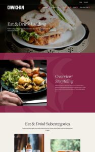 Eat-Drink-Landing-Tourism-Cowichan-UI-Web-Design