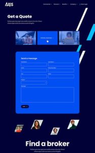 Get-a-Quote-Axis-Insurance-Web-Design