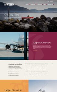 Getting-Here-Tourism-Cowichan-UI-Web-Design