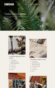 Visitor-Information-Tourism-Cowichan-UI-Web-Design